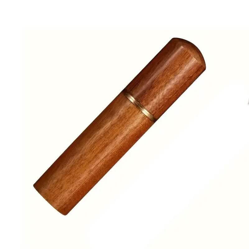 30-Pieces: Self-Threading Random Sizes Needles with Wooden Storage Tube - A-1 Thread Vault