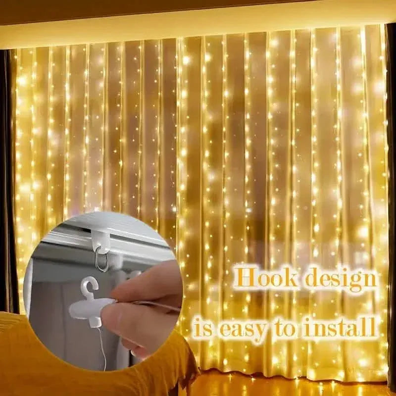 300 LED Curtain Fairy Lights - A-1 Thread Vault