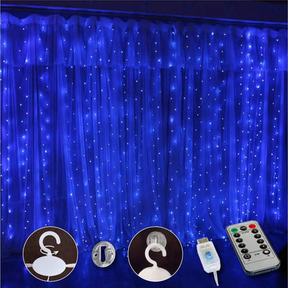 300 LED Curtain Fairy Lights - A-1 Thread Vault