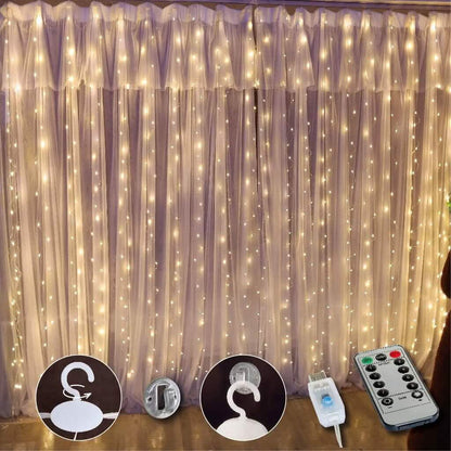 300 LED Curtain Fairy Lights - A-1 Thread Vault