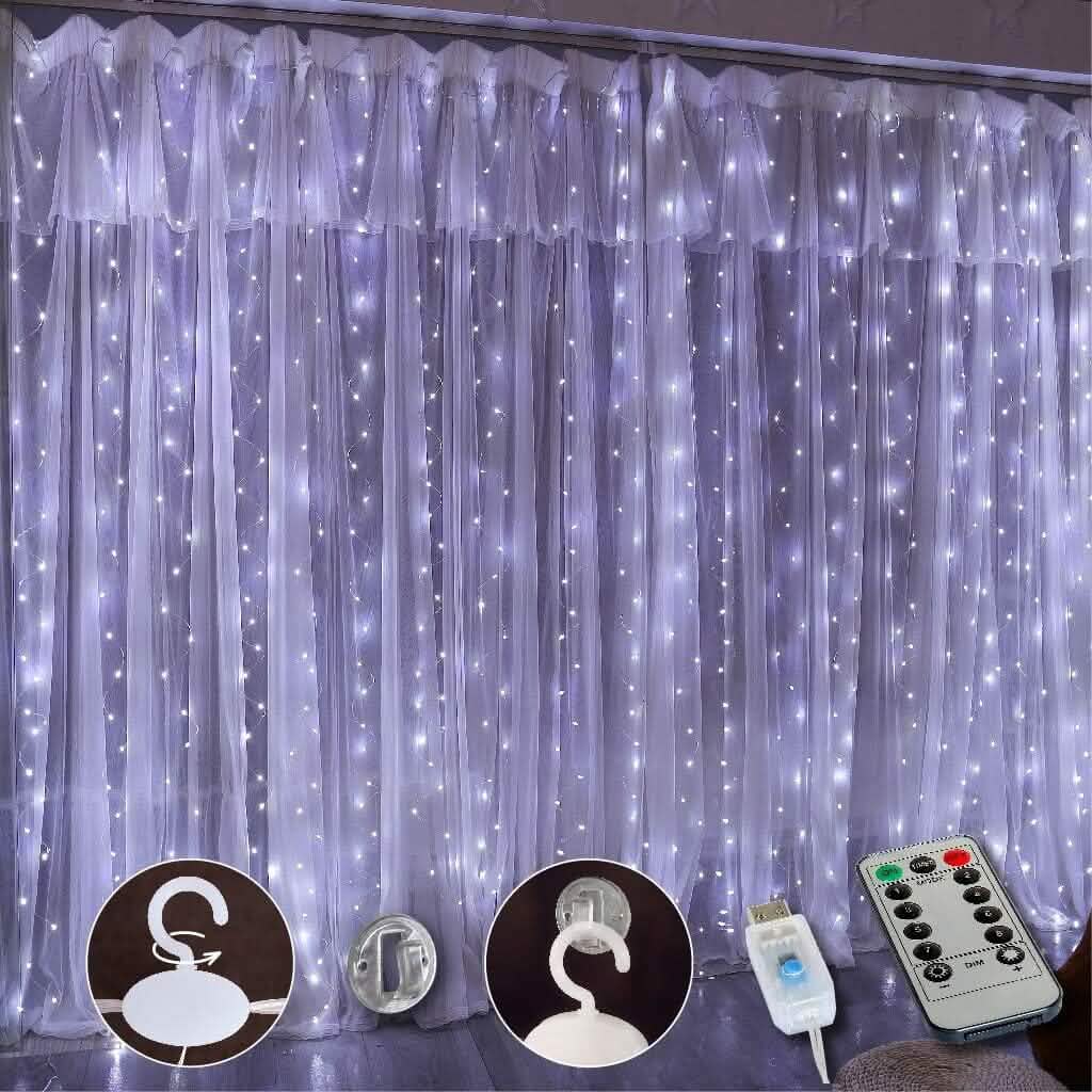 300 LED Curtain Fairy Lights - A-1 Thread Vault