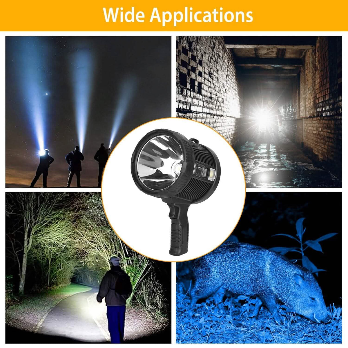3000LM Rechargeable LED Flashlight - A-1 Thread Vault