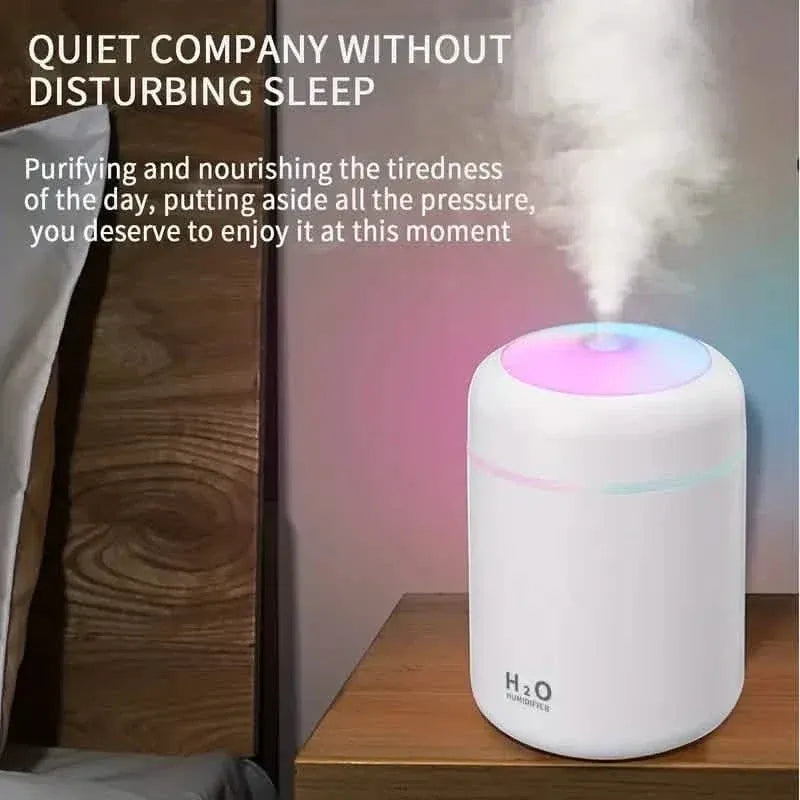 300ml Mini Portable Humidifier Ultra Quiet Aromatherapy Essential Oil - A-1 Thread Vault