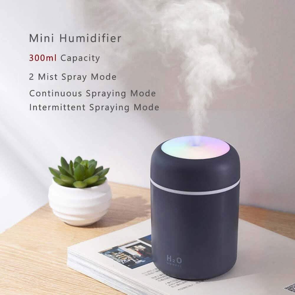 300ml Mini Portable Humidifier Ultra Quiet Aromatherapy Essential Oil - A-1 Thread Vault