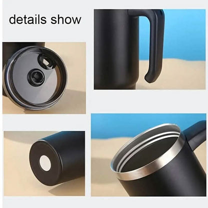 30.5 Oz 304 Stainless Steel Double Vacuum Portable Travel Cup with Handle and Straw - A-1 Thread Vault