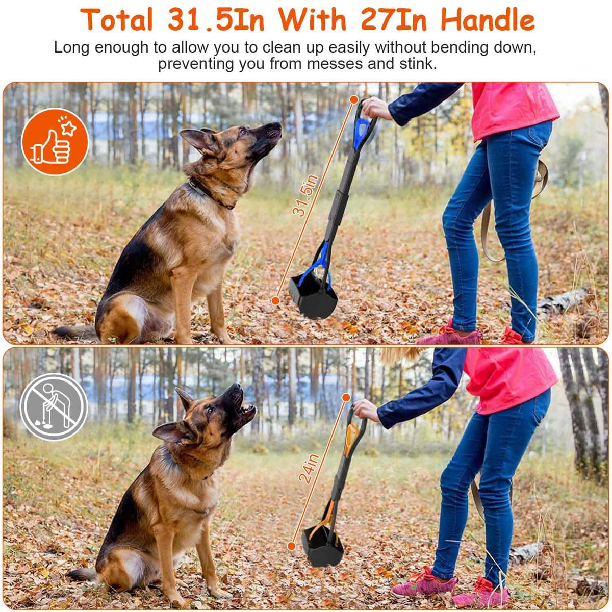 31.5-Inch Pet Pooper Scooper - A-1 Thread Vault