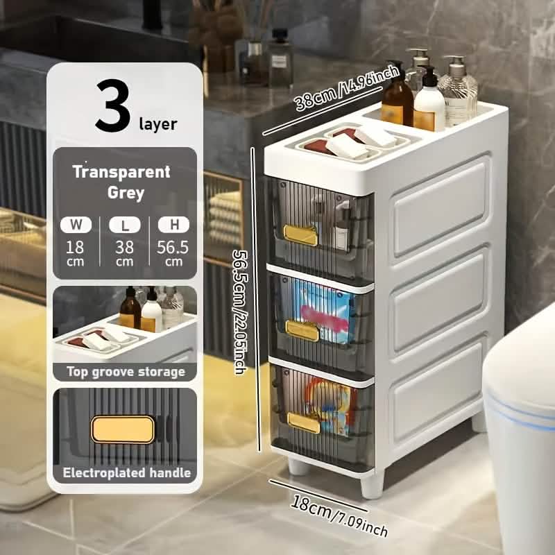 Slimline Multi-Drawer Storage Cabinet – 3, 4, or 6 Layer - A-1 Thread Vault