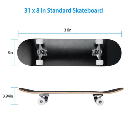 31x8in 9 Layers Maple Concave Skateboard - A-1 Thread Vault