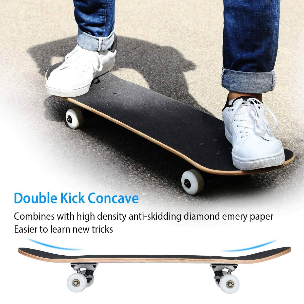 31x8in 9 Layers Maple Concave Skateboard - A-1 Thread Vault