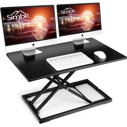 32" Height Adjustable Stand Up Desk Converter Gas Spring Desk Riser Converter Sit to Stand - A-1 Thread Vault