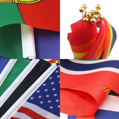 32-Pieces: World Cup 2022 Participating National Teams Flags - A-1 Thread Vault