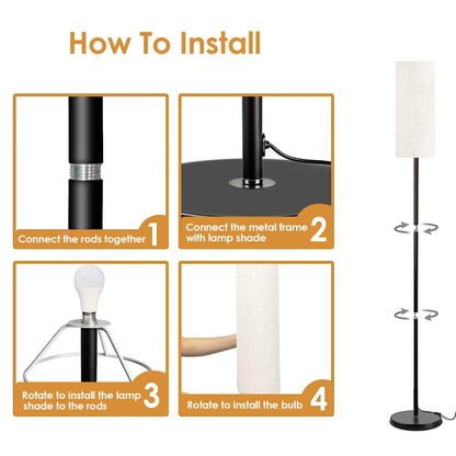 3200K Warm Yellow Light Modern Standing Lamp with Foot Switch 6W Bulb - A-1 Thread Vault