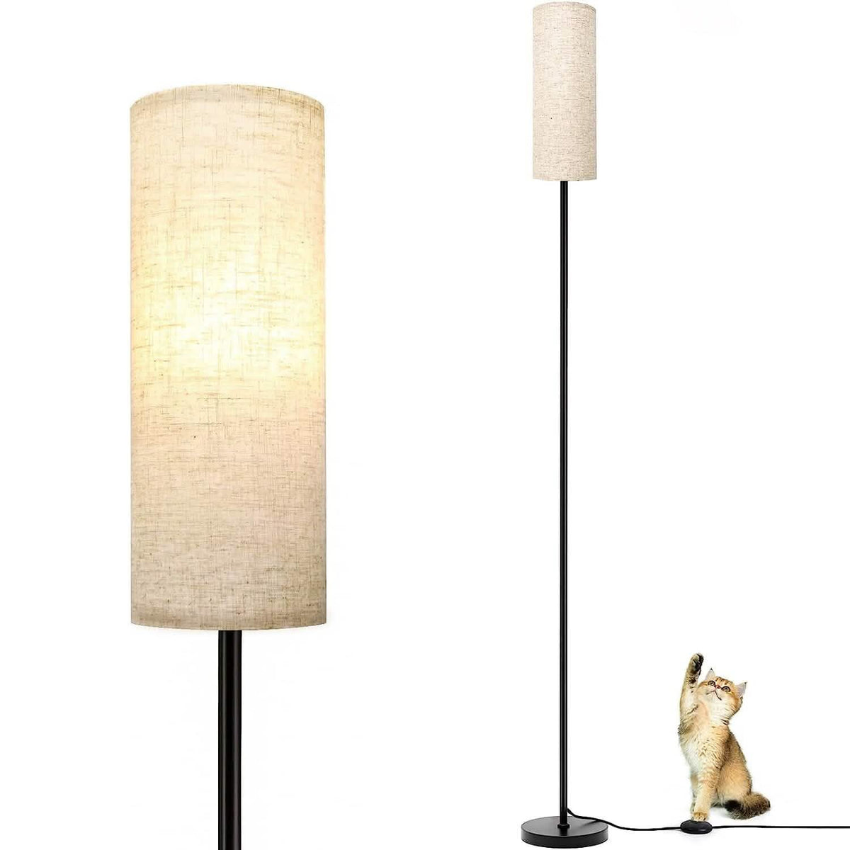 3200K Warm Yellow Light Modern Standing Lamp with Foot Switch 6W Bulb - A-1 Thread Vault