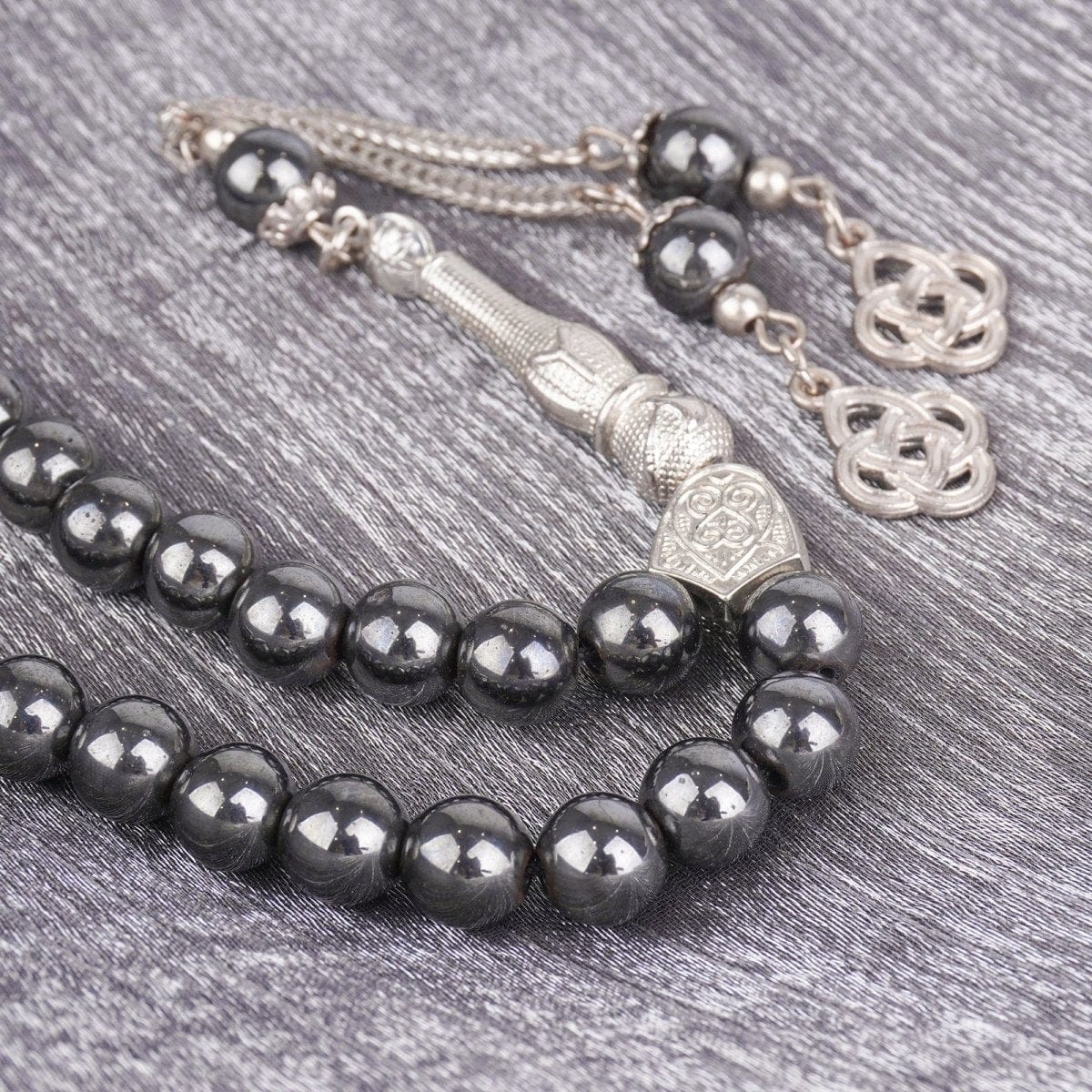 33 Bead Black Obsidian Tasbeeh(MR085) - A-1 Thread Vault