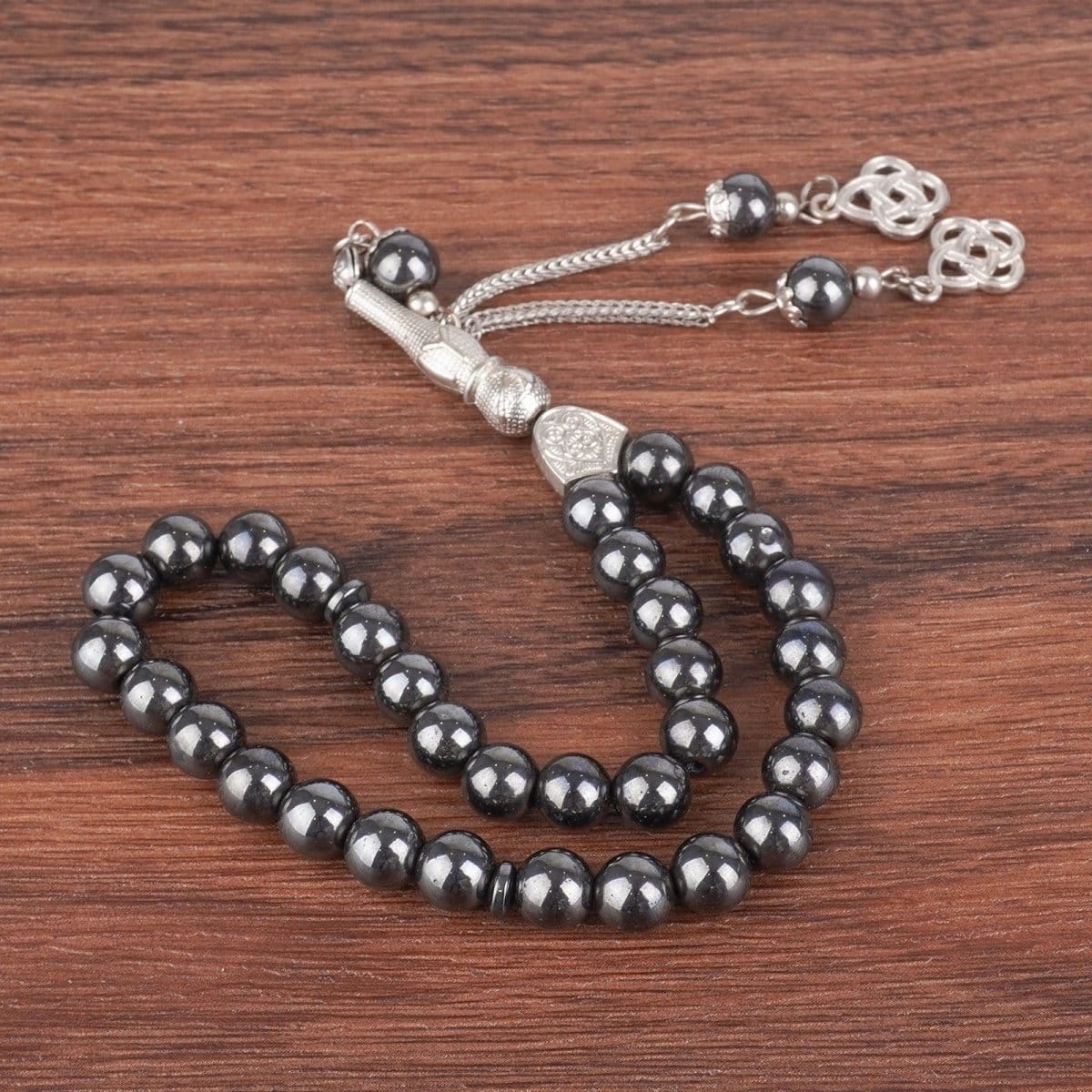 33 Bead Black Obsidian Tasbeeh(MR085) - A-1 Thread Vault