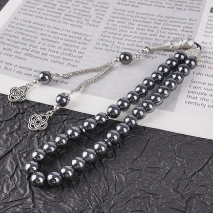 33 Bead Black Obsidian Tasbeeh(MR085) - A-1 Thread Vault