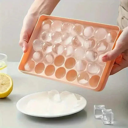 33 Round Shape Ice Cube Maker Tray - A-1 Thread Vault