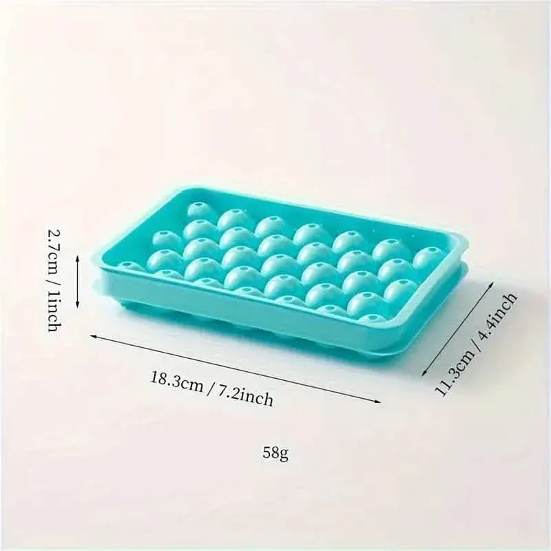 33 Round Shape Ice Cube Maker Tray - A-1 Thread Vault