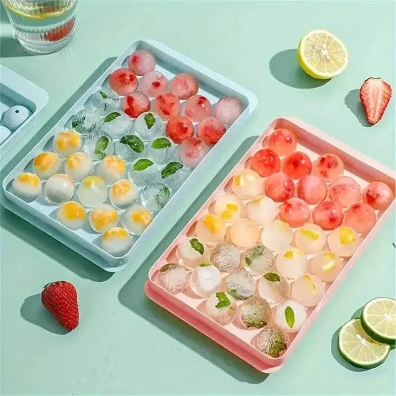 33 Round Shape Ice Cube Maker Tray - A-1 Thread Vault