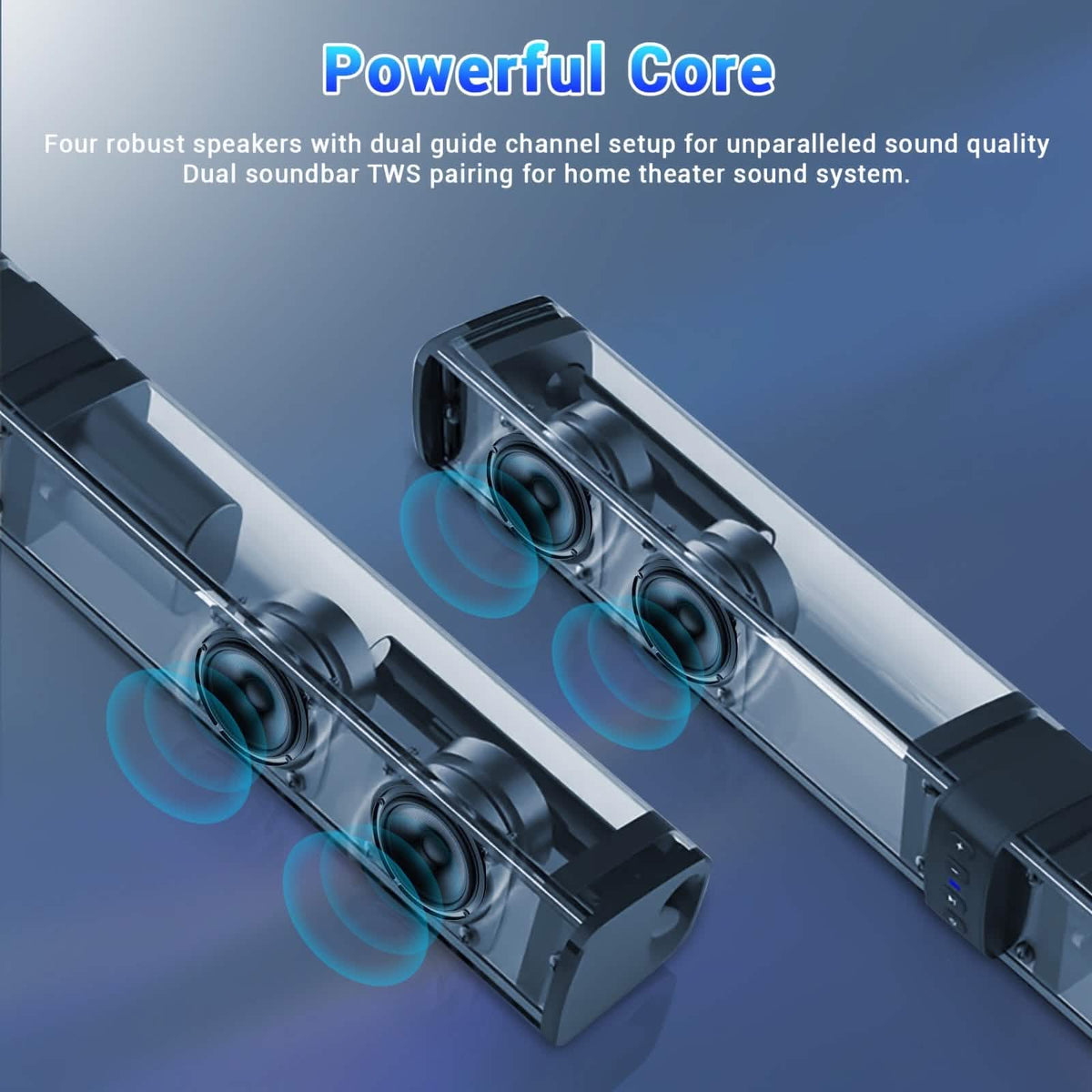 Wireless Soundbar for TV – 2-in-1 Detachable Bluetooth Speaker - A-1 Thread Vault