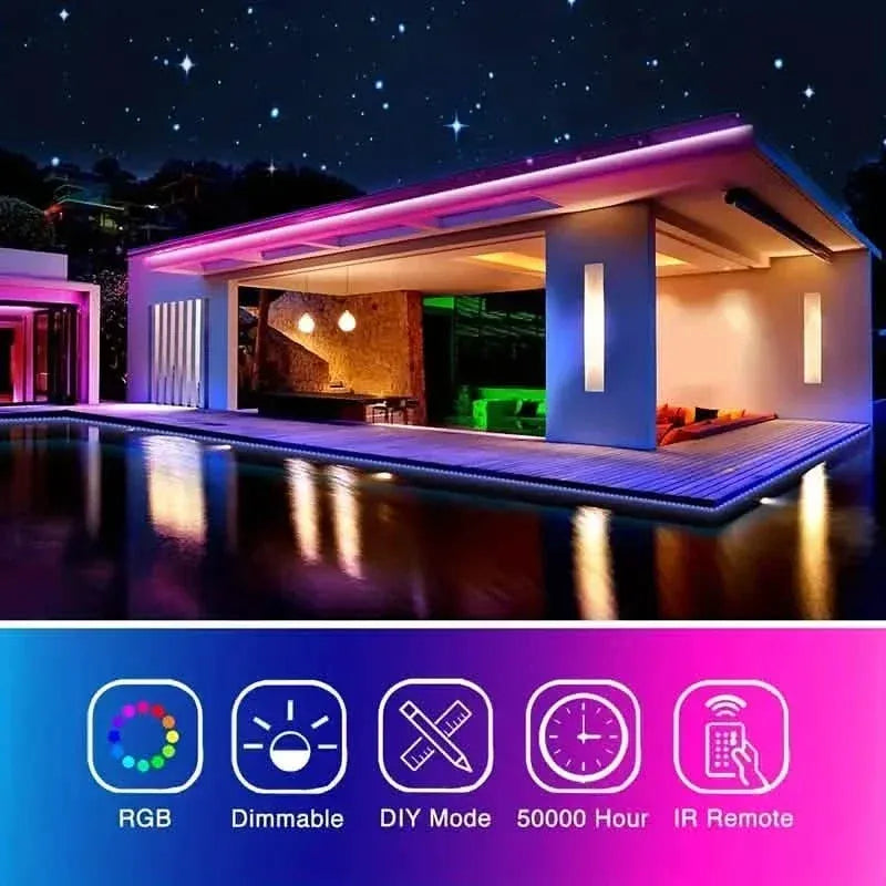 33Ft LED Strip Lights with IR 44 Key Remote - A-1 Thread Vault