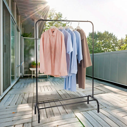 33Lbs Loading Garment Racks Freestanding with Bottom Shelf - A-1 Thread Vault
