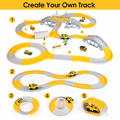340-Piece: Construction Race Track Toy Set - A-1 Thread Vault