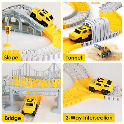 340-Piece: Construction Race Track Toy Set - A-1 Thread Vault