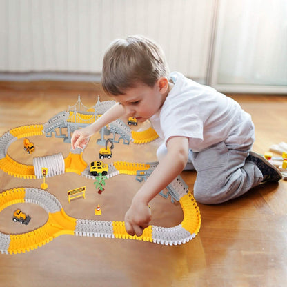 340-Piece: Construction Race Track Toy Set - A-1 Thread Vault