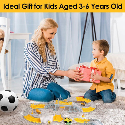 340-Piece: Construction Race Track Toy Set - A-1 Thread Vault