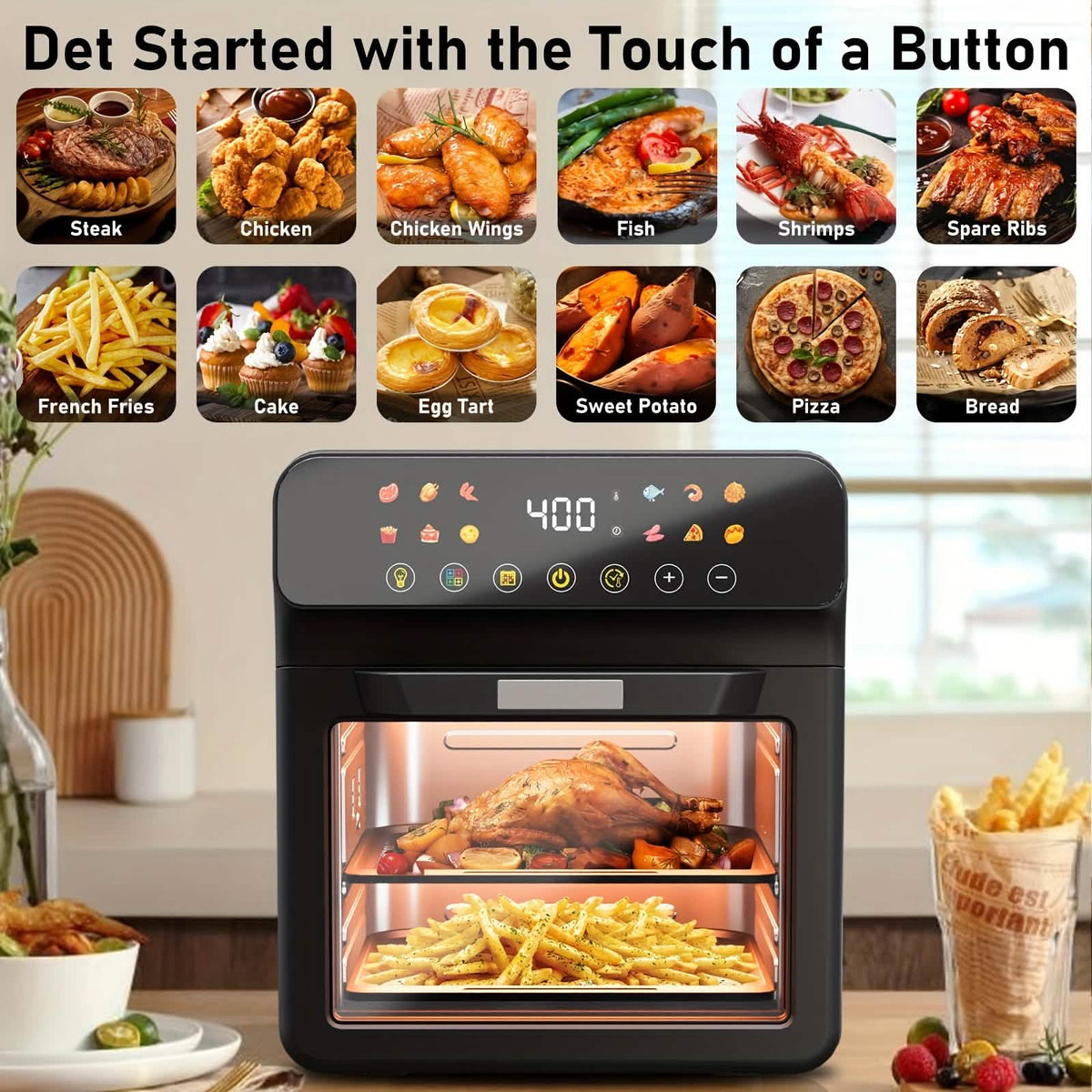 12QT 12-in-1 Smart Air Fryer Oven - A-1 Thread Vault