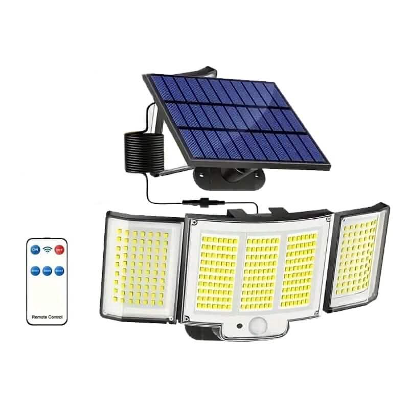348 LED Motion Sensor Solar Lights Outdoor with Remote Control - A-1 Thread Vault