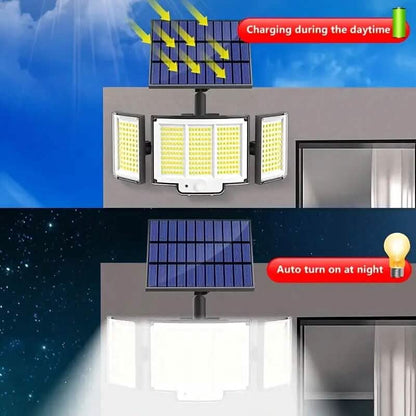 348 LED Motion Sensor Solar Lights Outdoor with Remote Control - A-1 Thread Vault