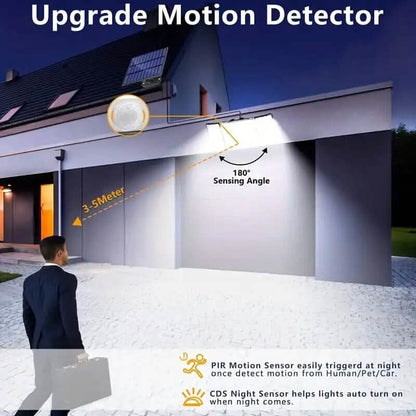348 LED Motion Sensor Solar Lights Outdoor with Remote Control - A-1 Thread Vault