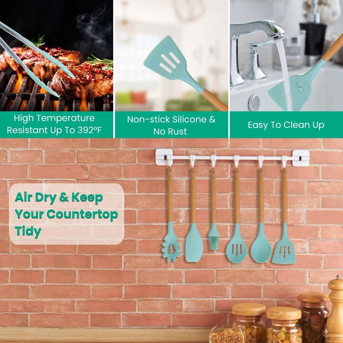 35-Pieces: Kitchen Cooking Utensils Set - A-1 Thread Vault