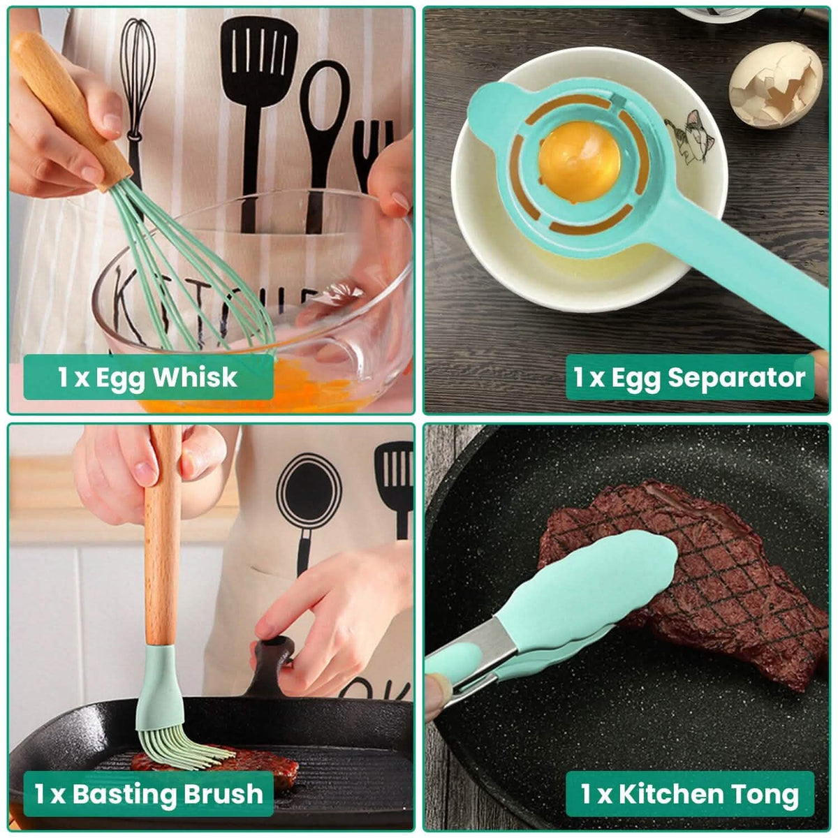 35-Pieces: Kitchen Cooking Utensils Set - A-1 Thread Vault