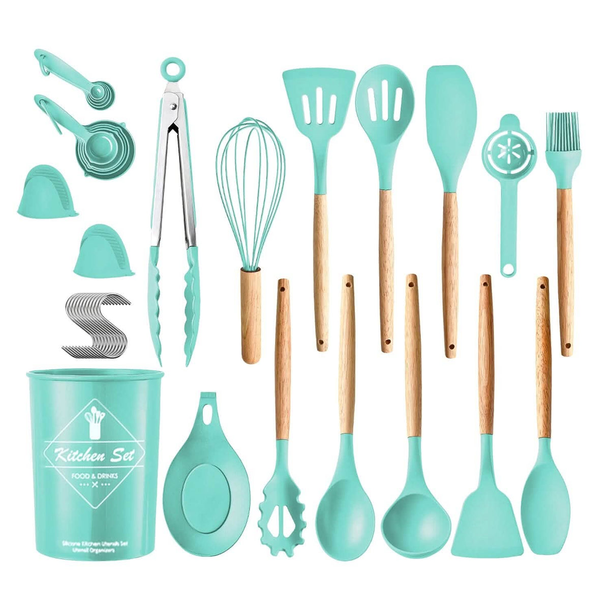 35-Pieces: Kitchen Cooking Utensils Set - A-1 Thread Vault