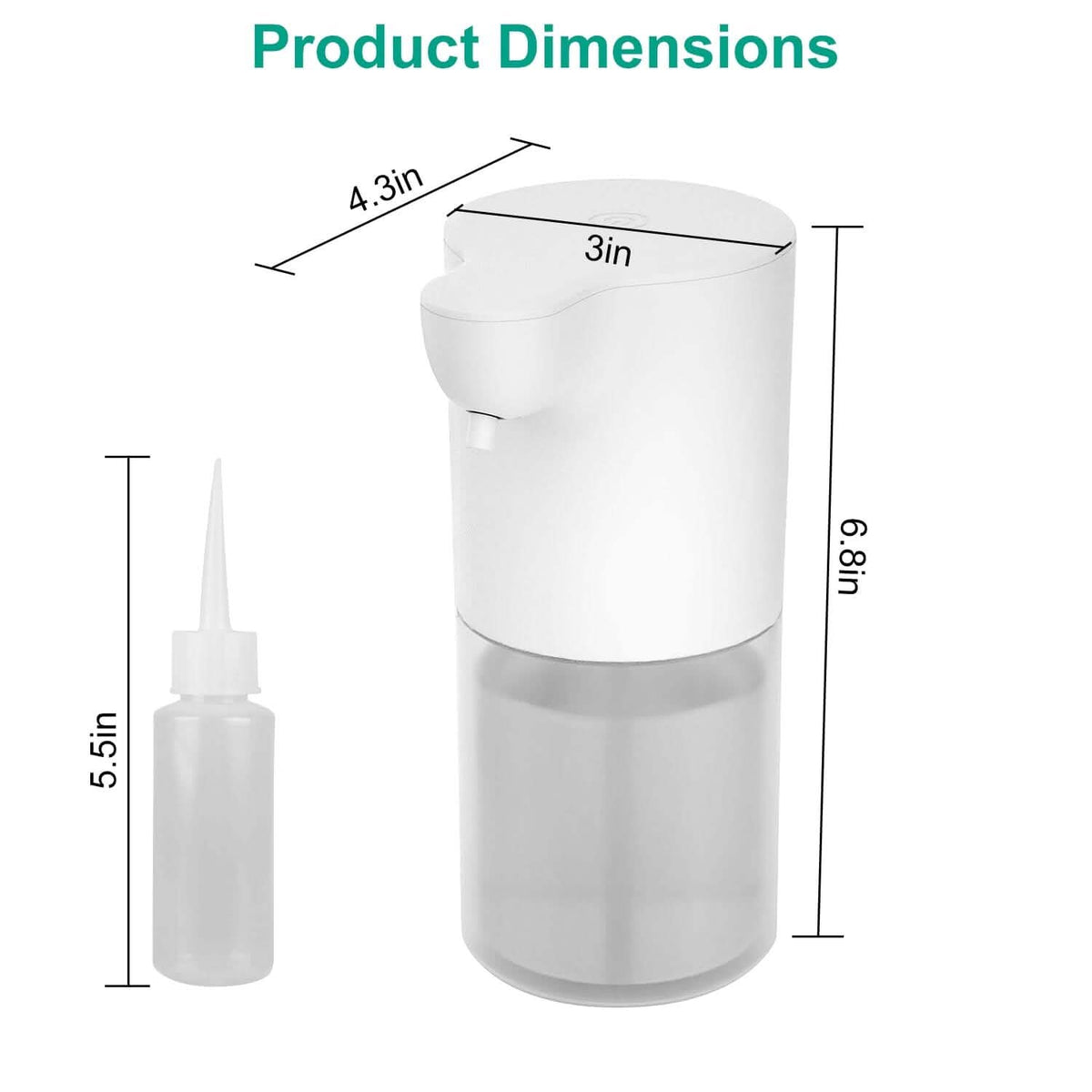 350ml Automatic Foam Soap Dispenser Rechargeable Touchless - A-1 Thread Vault