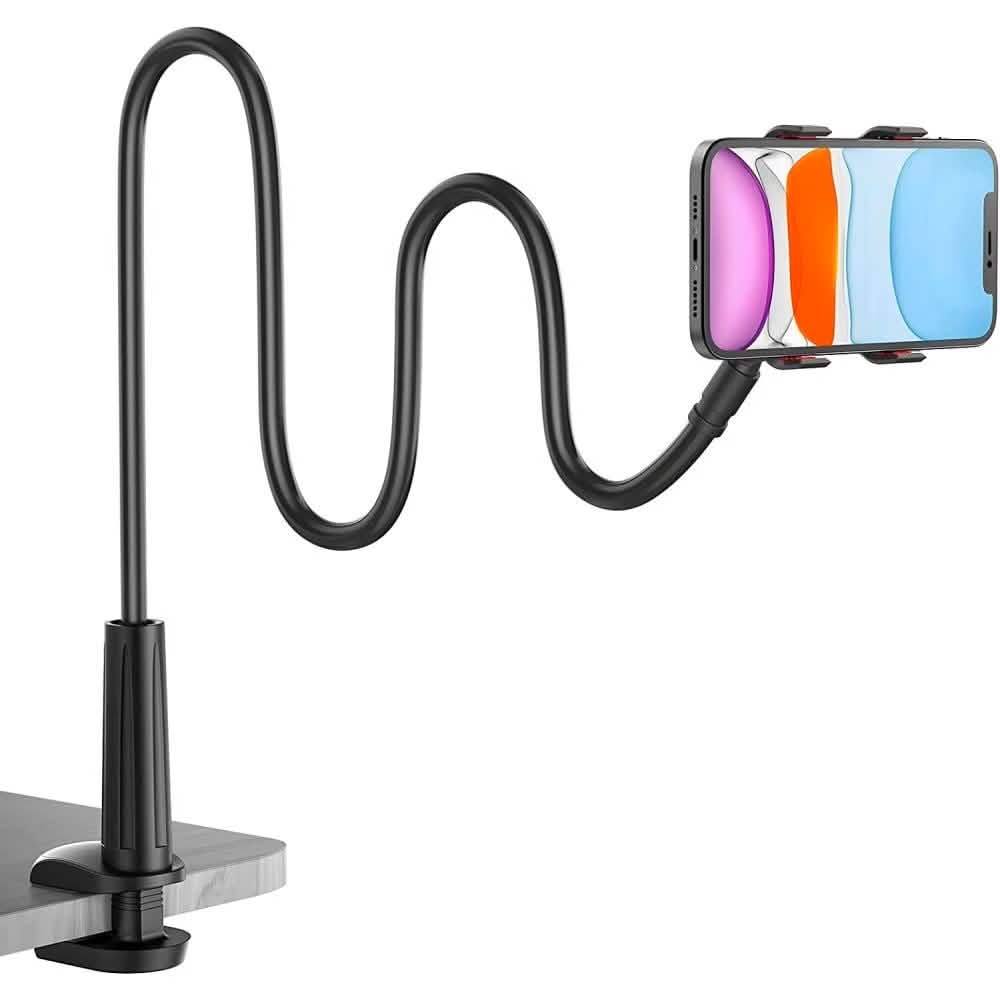 360° Rotating Universal Phone Stand with Flexible Spiral Base for Lazy Browsing - A-1 Thread Vault