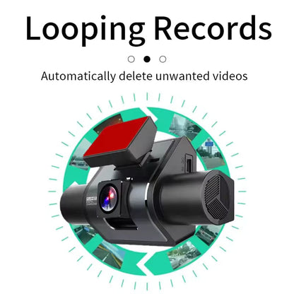 360° Car Drive Recorder – Night Vision, 1080p, 4-Channel - A-1 Thread Vault
