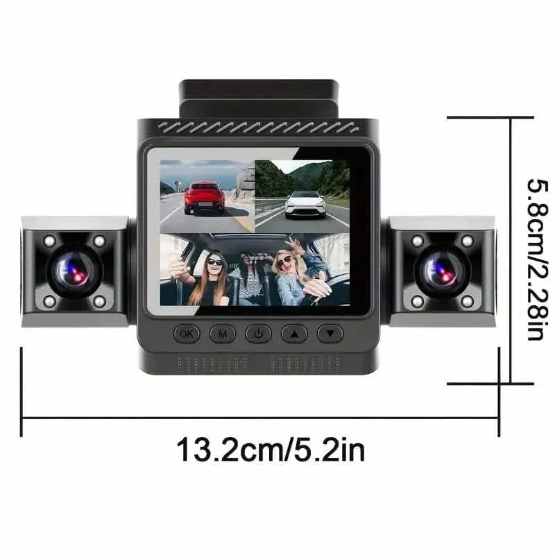 360° Car Drive Recorder – Night Vision, 1080p, 4-Channel - A-1 Thread Vault