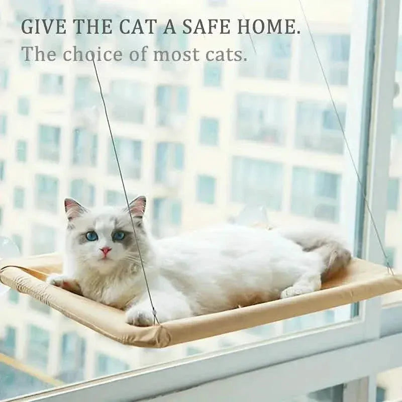 360¬∞ Cat Window Hammock: A Space-Saving Sunny Seat for Indoor Cats! - A-1 Thread Vault