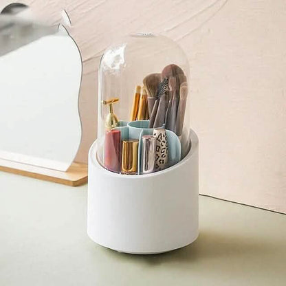 360-Degree Rotating Dustproof Makeup Brush Organizer - A-1 Thread Vault