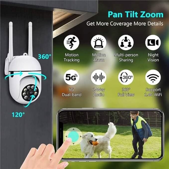 360 Full HD Wi-fi Wireless IP CCTV Security Camera - A-1 Thread Vault