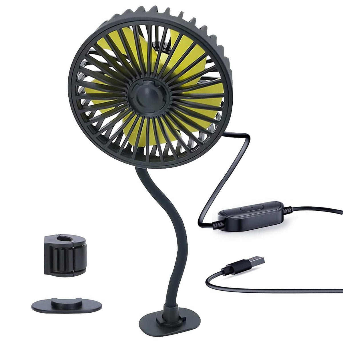 360 º Rotatable Car Cooling Fan with 3 Speeds - A-1 Thread Vault