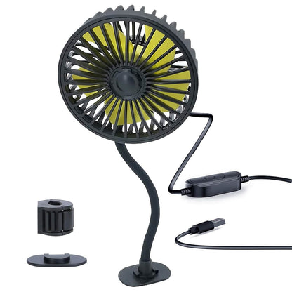 360 º Rotatable Car Cooling Fan with 3 Speeds - A-1 Thread Vault