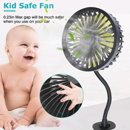 360 º Rotatable Car Cooling Fan with 3 Speeds - A-1 Thread Vault