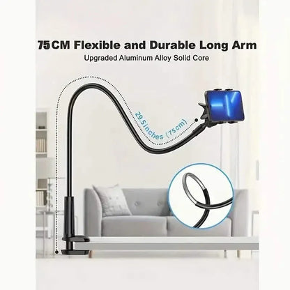 360° Rotating Universal Phone Stand with Flexible Spiral Base for Lazy Browsing - A-1 Thread Vault