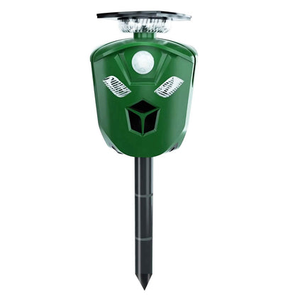 360° Electric Solar Powered Ultrasonic Repeller with Motion Sensor LED Flashing Lights - A-1 Thread Vault