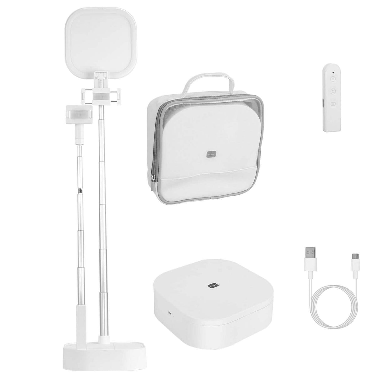 360° Rotatable Dual Phone Holder with Rechargeable Wireless Remote V8 - A-1 Thread Vault